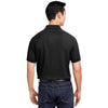 Harriton Men's Black Charge Snag and Soil Protect Polo