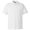 Harriton Men's White Charge Snag and Soil Protect Polo