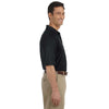 Harriton Men's Black 5.6 oz. Easy Blend Polo with Pocket