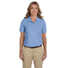 Harriton Women's Light College Blue 5.6 oz. Easy Blend Polo