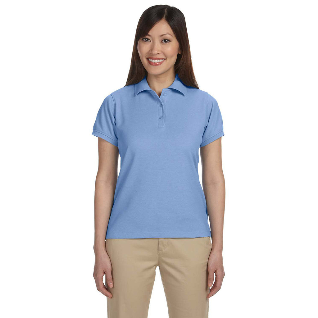 Harriton Women's Light College Blue 5 oz. Blend-Tek Polo