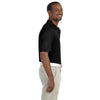 Harriton Men's Black 4 oz. Polytech Polo