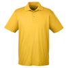 Harriton Men's Gold 4 oz. Polytech Polo