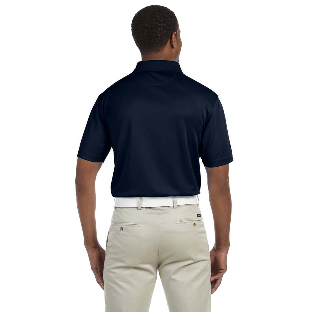 Harriton Men's Navy 4 oz. Polytech Polo