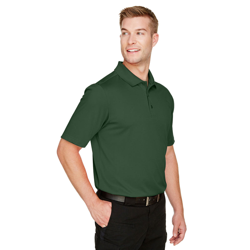 Harriton Men's Dark Green Advantage Snag Protection Plus Polo