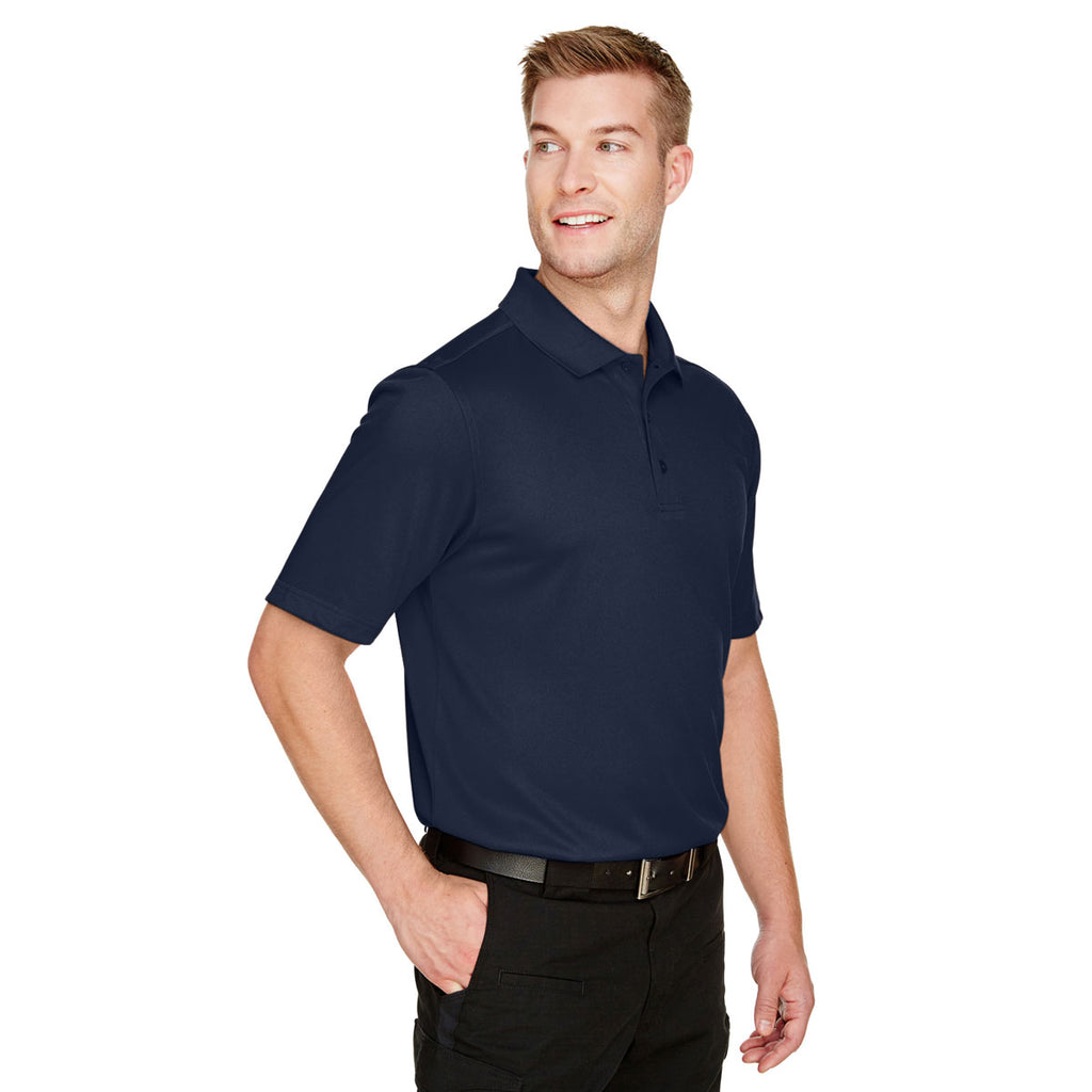 Harriton Men's Dark Navy Advantage Snag Protection Plus Polo