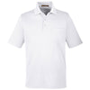 Harriton Men's White Advantage Snag Protection Plus Pocket Polo