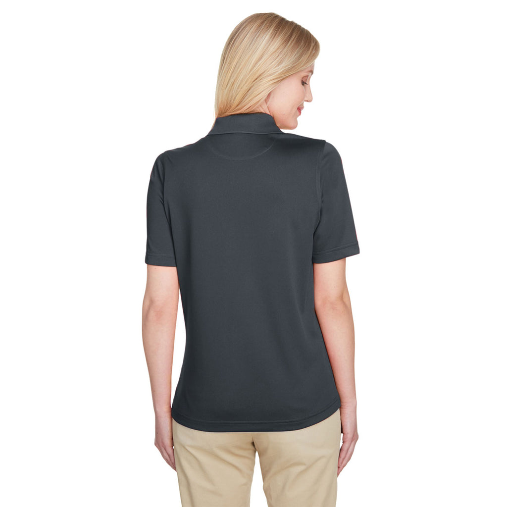 Harriton Women's Dark Charcoal Advantage Snag Protection Plus Polo