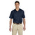 Harriton Men's Navy Micro-Pique Polo