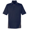 Harriton Men's Dark Navy/ Dark Charcoal Tall Flash Snag Protection Plus Colorblock Polo