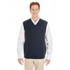 Harriton Men's Dark Navy Pilbloc V-Neck Sweater Vest