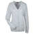 Harriton Women's Grey Heather Pilbloc V-Neck Button Cardigan Sweater