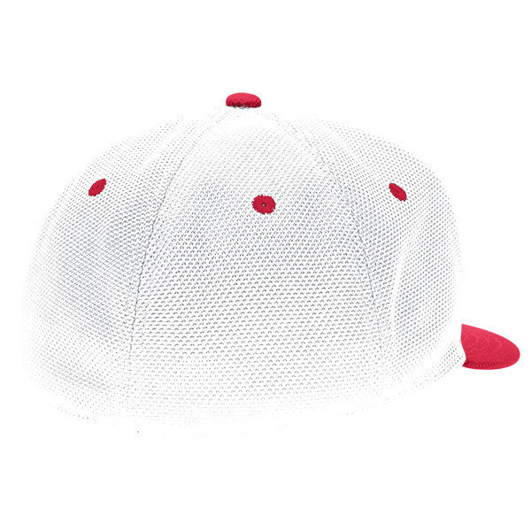adidas Men's Red Mesh Flat Visor Flex