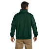 Harriton Men's Hunter/Black Fleece-Lined Nylon Jacket