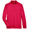 Harriton Men's Red Advantage Snag Protection Plus Quarter-Zip