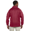 Harriton Men's Maroon Nylon Staff Jacket