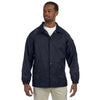 Harriton Men's Navy Nylon Staff Jacket