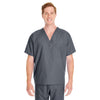 Harriton Men's Dark Charcoal Restore 4.9 oz. Scrub Top