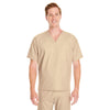 Harriton Men's Khaki Restore 4.9 oz. Scrub Top