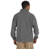 Harriton Men's Charcoal 8 oz. Full-Zip Fleece