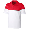 Cutter & Buck Men's Red/White Harrington Polo