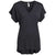 Expert Women's Black American Moca Cinch Back Tee