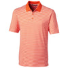 Cutter & Buck Men's College Orange Forge Polo Tonal Stripe