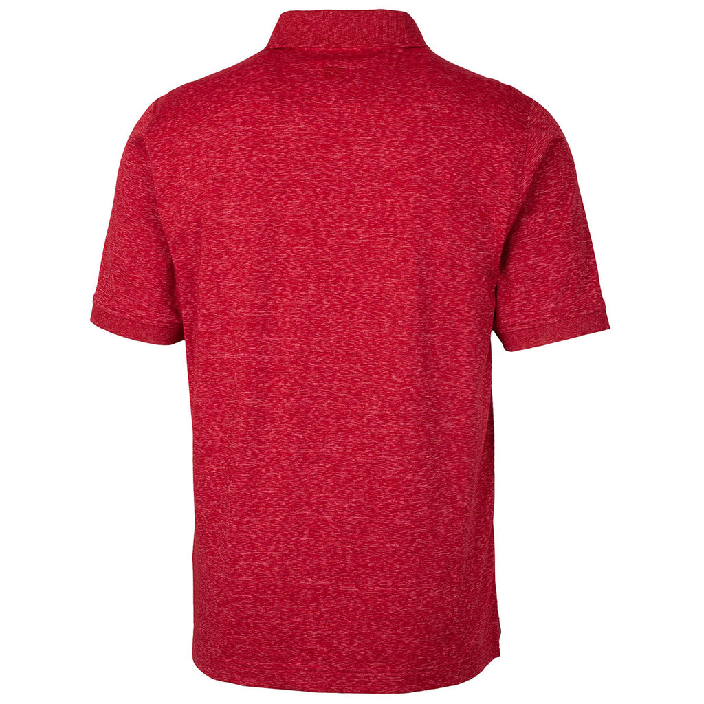 Cutter & Buck Men's Dark Cardinal Red DryTec Advantage Space Dye Polo