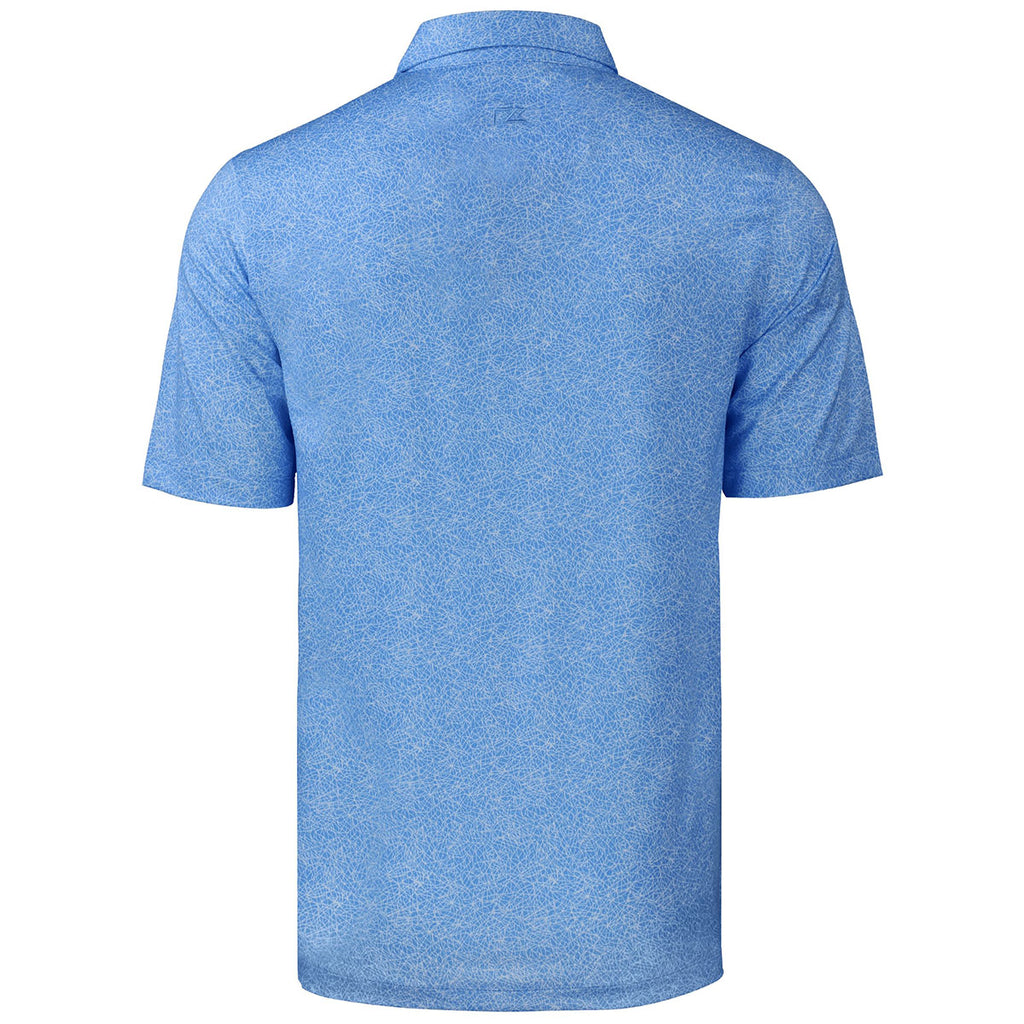 Cutter & Buck Men's Atlas Pike Constellation Print Stretch Polo