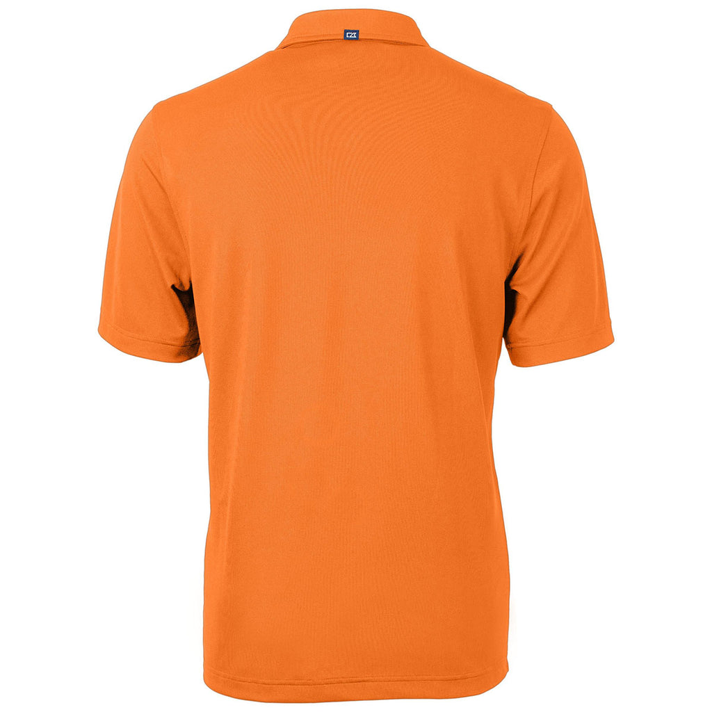 Cutter & Buck Men's Orange Burst Virtue Eco Pique Recycled Polo