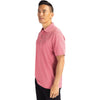 Cutter & Buck Men's Cardinal Red Heather Forge Eco Heather Stripe Stretch Recycled Polo