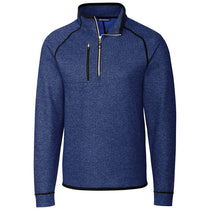 Cutter & Buck Men's Tour Blue Heather Mainsail Half Zip