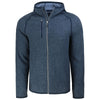 Cutter & Buck Men's Liberty Navy Heather Mainsail Full Zip Hooded Jacket