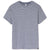 Glyder Men's Heather Indigo and White Stripe Salton Short Sleeve