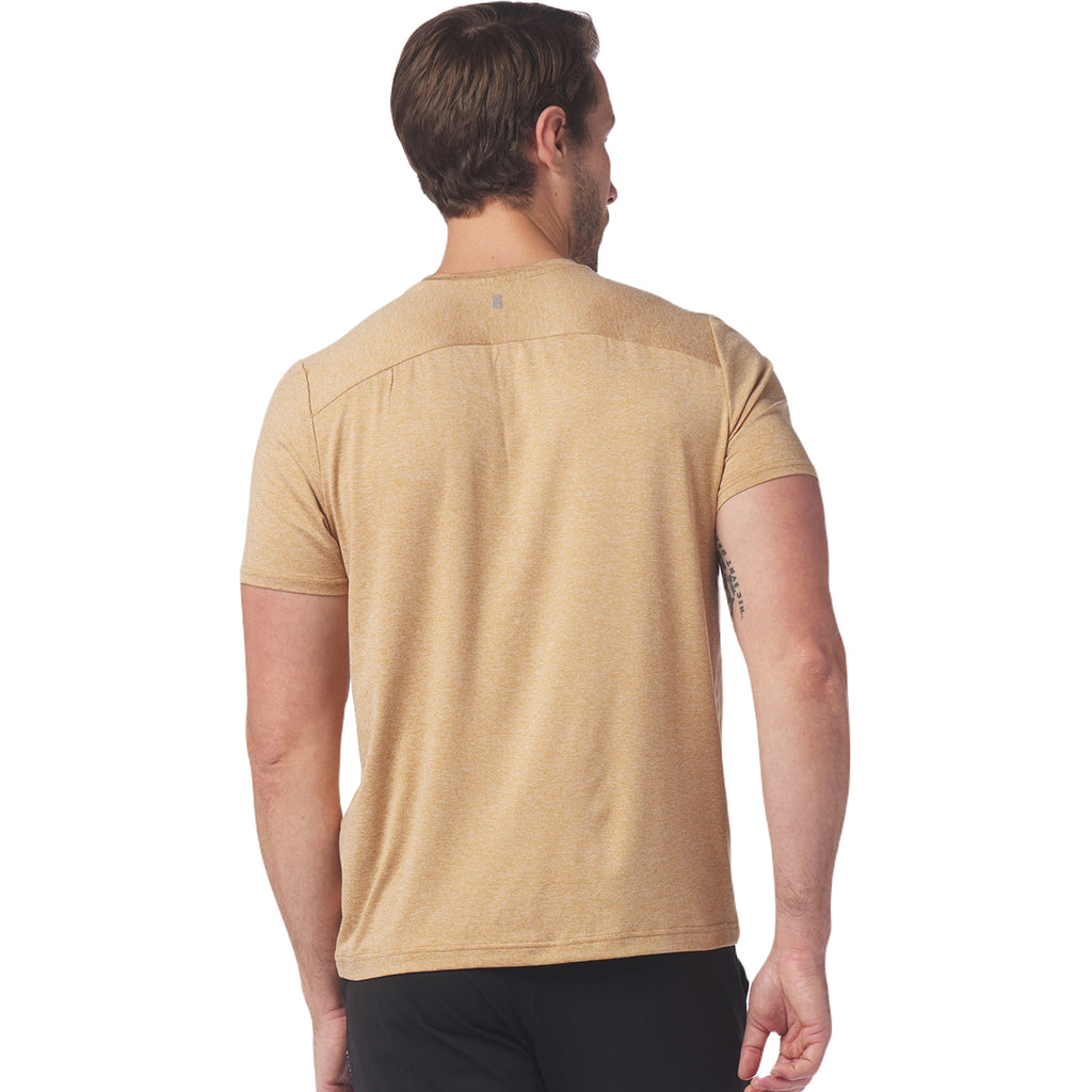 Glyder Men's Ochre Heather Salton Short Sleeve