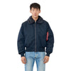 Alpha Industries Men's Replica Blue B-15 Flight Jacket