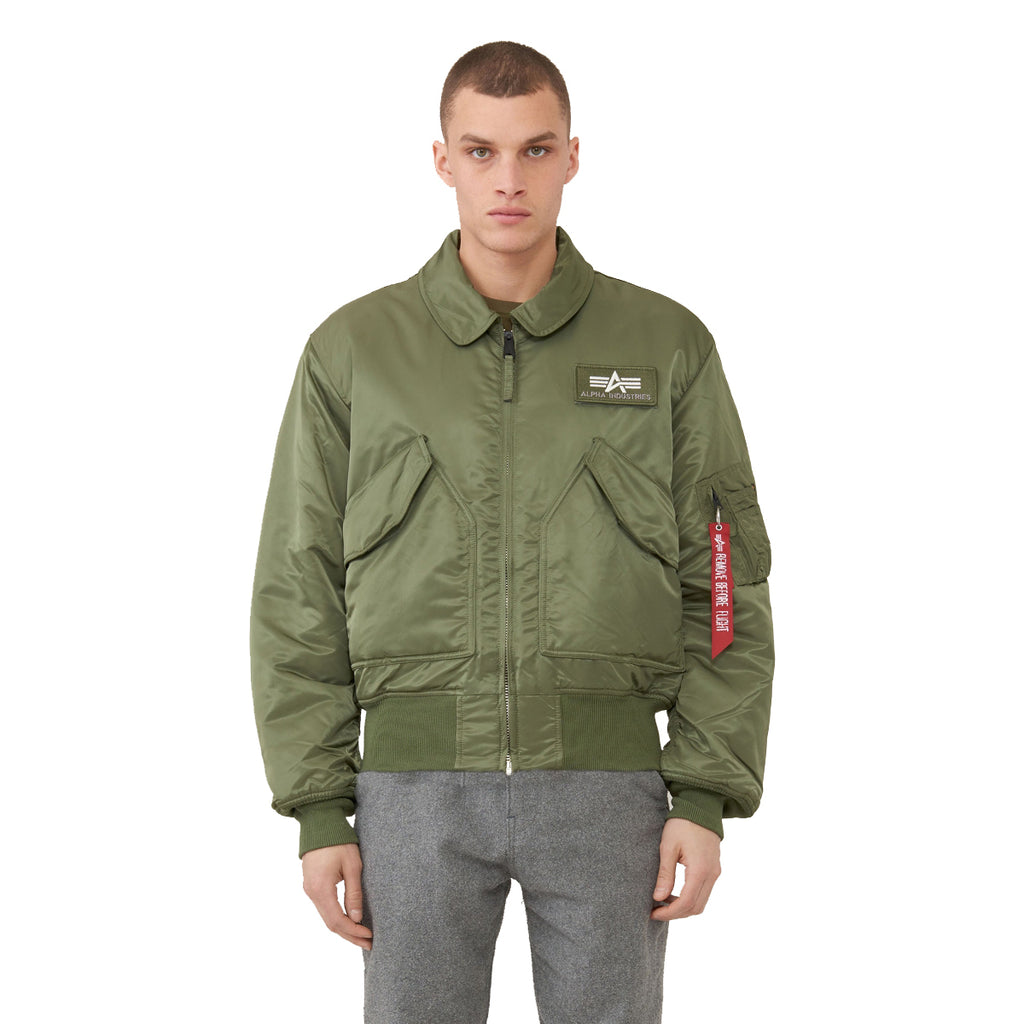 Alpha Industries Men's Sage Green CWU 45/P Flight Jacket