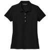 Mercer+Mettle Women's Deep Black Stretch Pique Polo