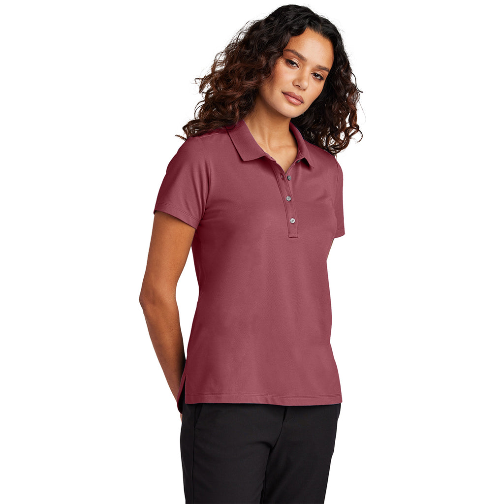 Mercer+Mettle Women's Rosewood Stretch Pique Polo