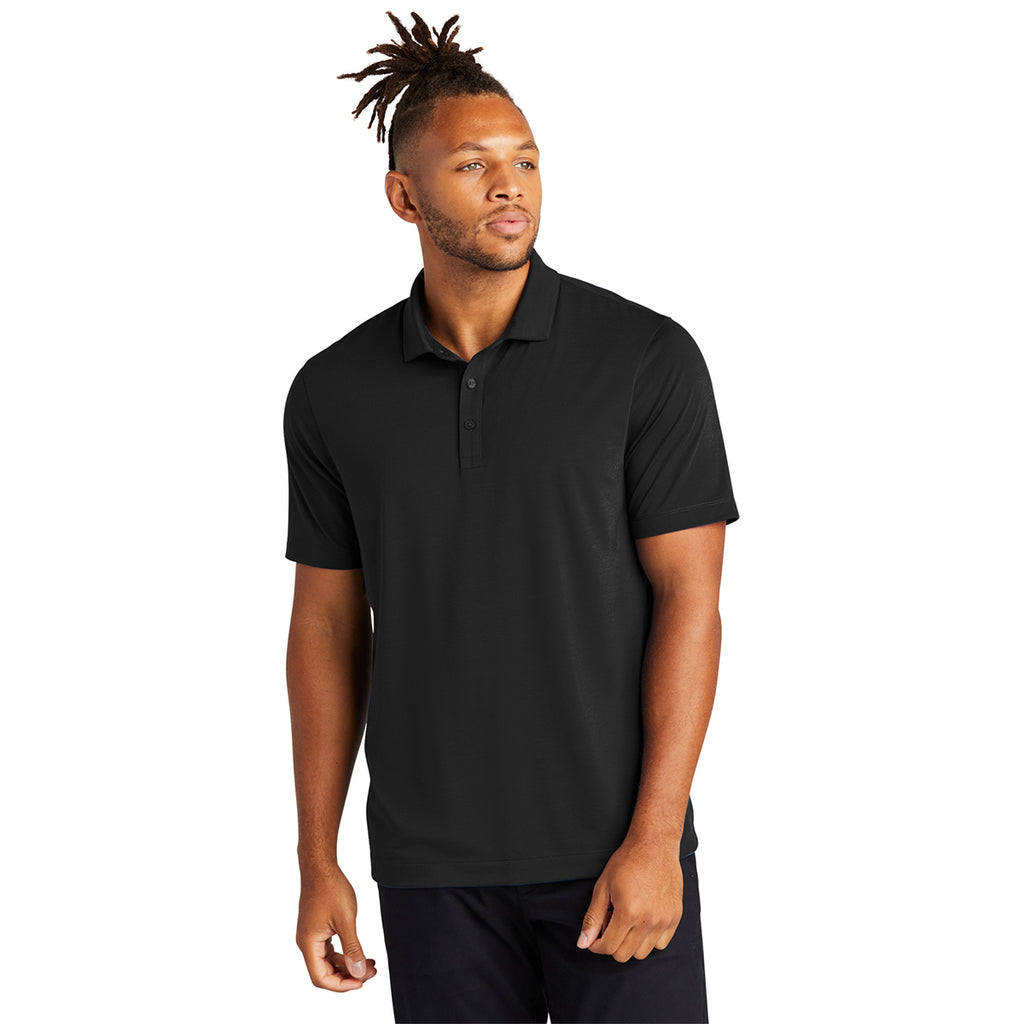 Mercer+Mettle Men's Deep Black Stretch Jersey Polo