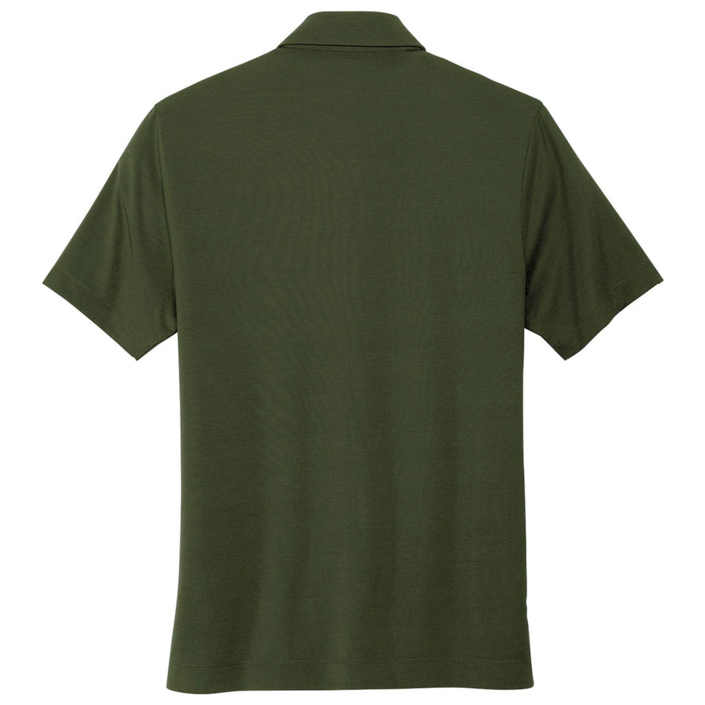 Mercer+Mettle Men's Townsend Green Stretch Jersey Polo