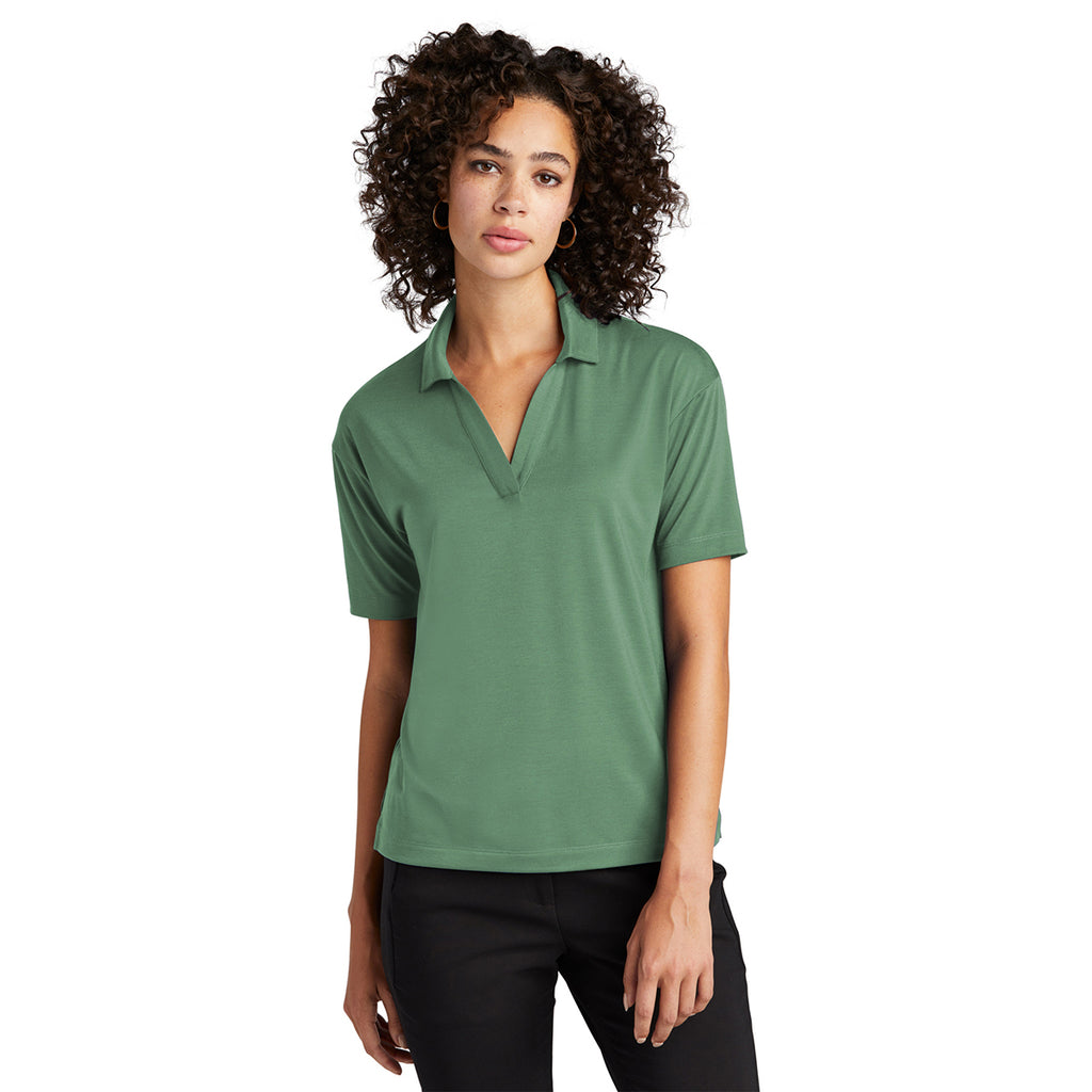 Mercer+Mettle Women's Sage Stretch Jersey Polo