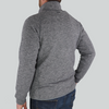 48-Hour Zusa Men's Light Grey Heather Midtown Fleece Full Zip