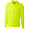 Clique Men's Hi-Vis Yellow Long Sleeve Spin Pique Polo