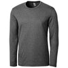 Clique Men's Black Heather Charge Active Tee Long Sleeve