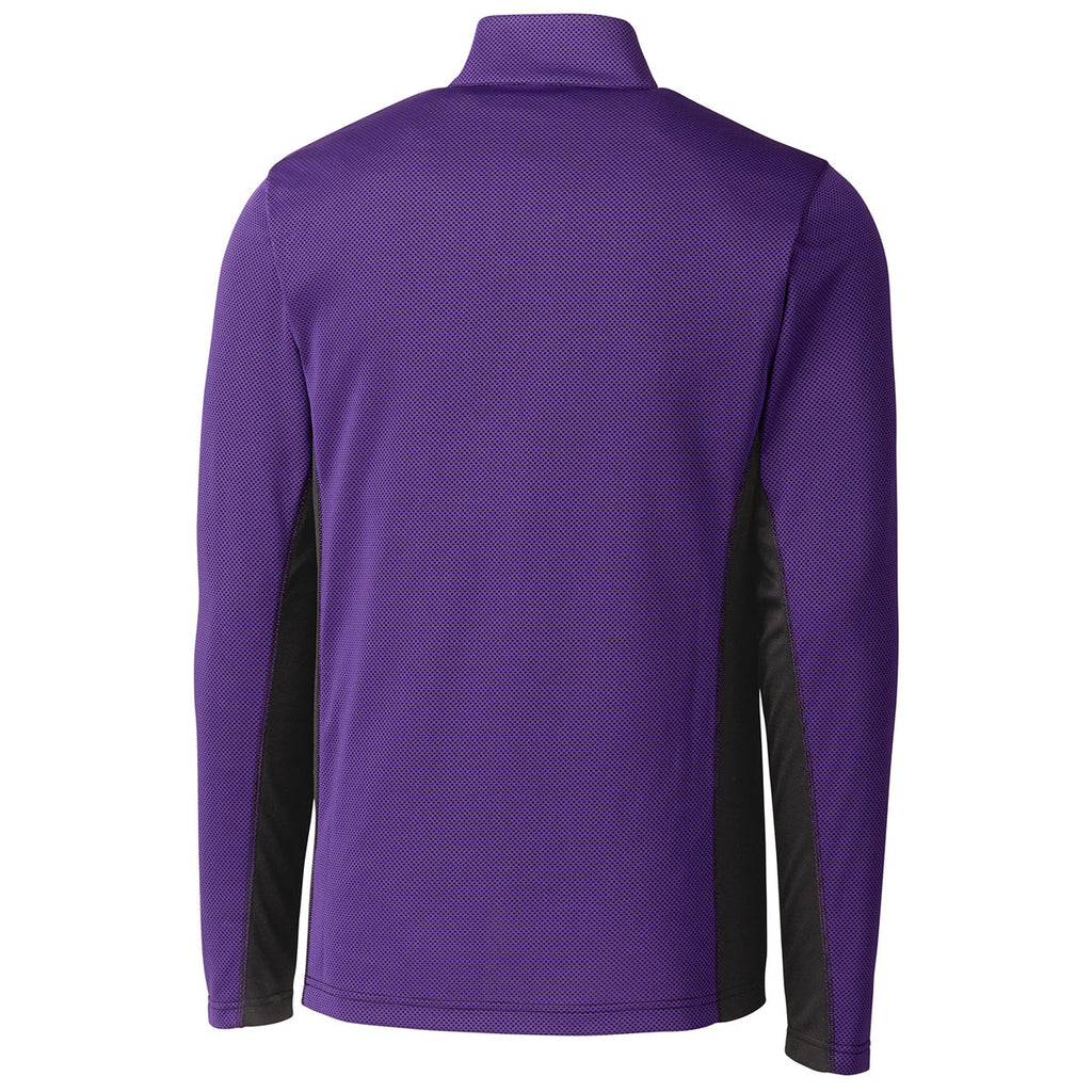 Clique Men's College Purple Ice Colorblock Half Zip