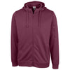 Clique Men's Burgundy Lift Performance Full Zip Hoodie