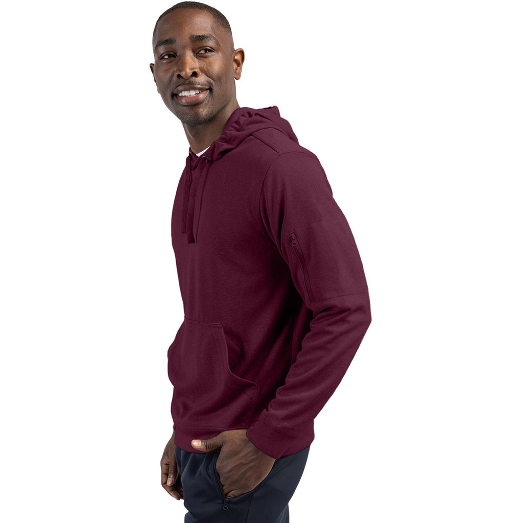 Clique Men's Burgundy Lift Performance Hoodie Sweatshirt