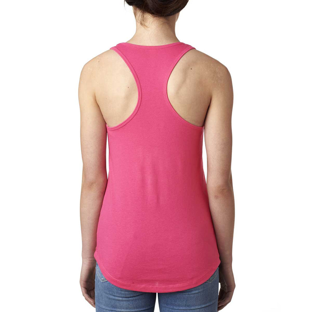 Next Level Women's Hot Pink Ideal Racerback Tank