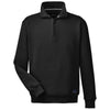 Nautica Men's Black Anchor Quarter-Zip Pullover